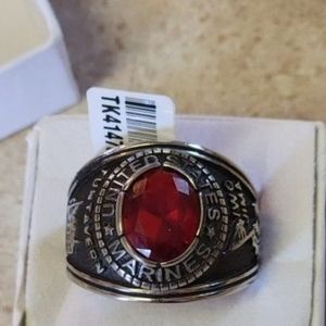 New USMC United States Marine Corps stainless steel ring size 8-113